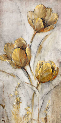 Picture of GOLDEN POPPIES ON TAUPE I