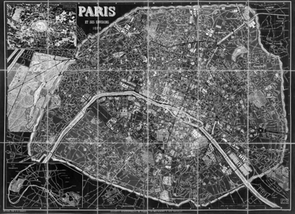 Picture of PARIS MAP BW