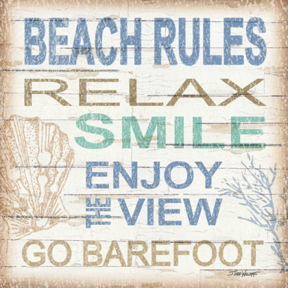 Picture of BEACH RULES SQ