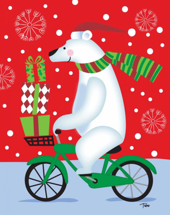 Picture of POLAR BEAR AND BICICLE