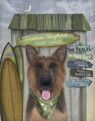 Picture of GERMAN SHEPHERD SURF SHACK