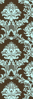 Picture of SMALL VIVID DAMASK IN BLUE I