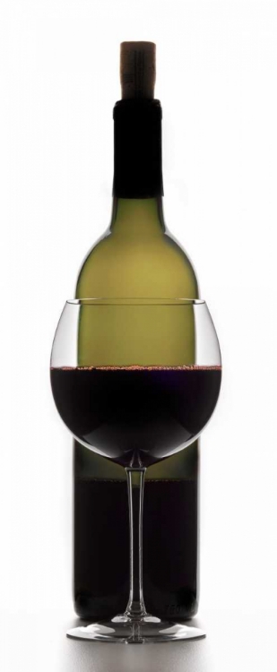 Picture of RED WINE ON WHITE