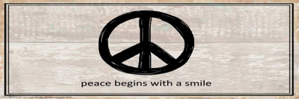 Picture of PEACE BEGINS WITH A SMILE