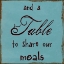 Picture of A TABLE TO SHARE OUR MEALS