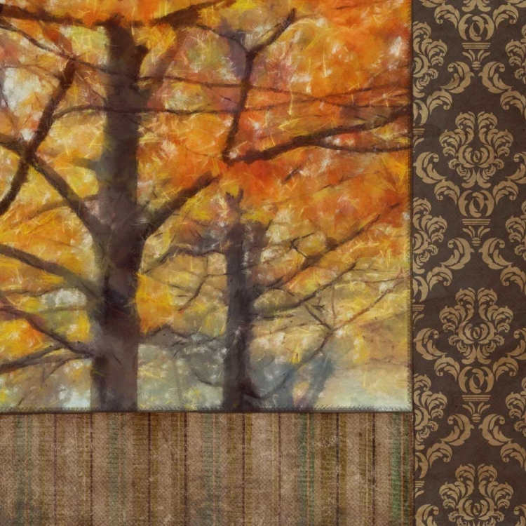 Picture of AMBER DAMASK TREE II