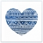Picture of INDIGO TRIBAL HEART 1