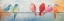 Picture of COLORFUL BIRDS ON A WIRE
