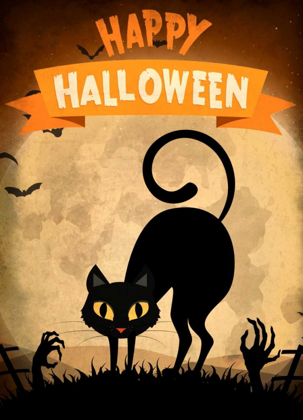 Picture of HAPPY HALLOWEEN BLACK CAT