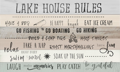 Picture of LAKE HOUSE RULES