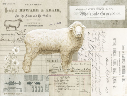 Picture of SHEEP ON EPHEMERA I