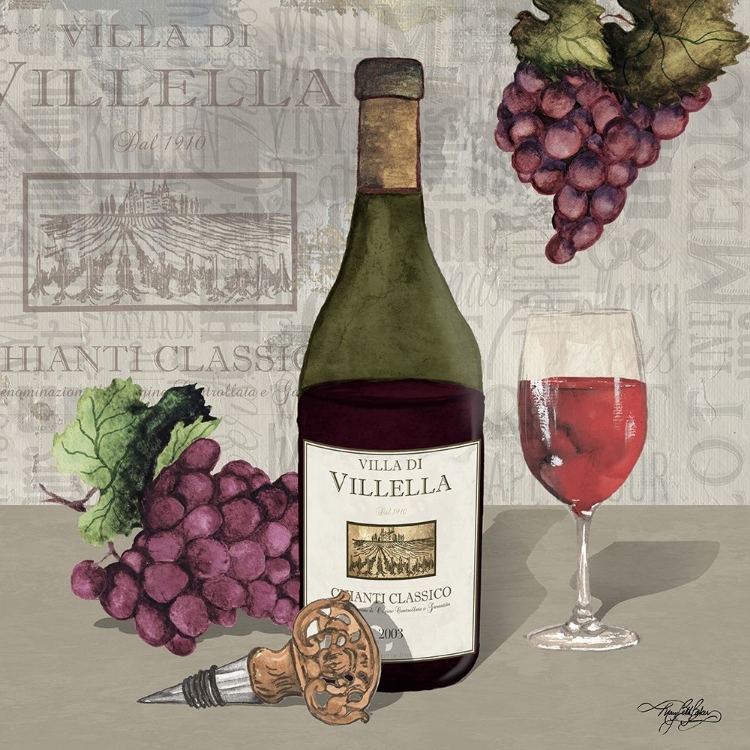 Picture of WINE AND GRAPES IV