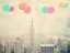 Picture of NYC BALLOONS WITH CLOUDS