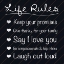 Picture of LIFE RULES