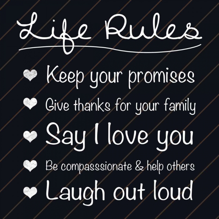 Picture of LIFE RULES