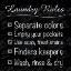 Picture of LAUNDRY RULES