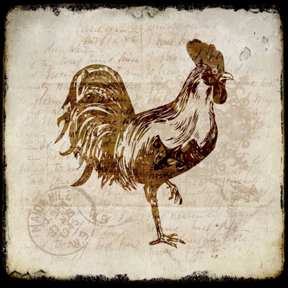 Picture of VINTAGE ROOSTER SQUARE 1