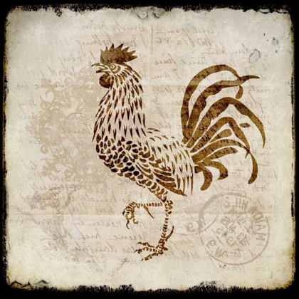 Picture of VINTAGE ROOSTER SQUARE 2