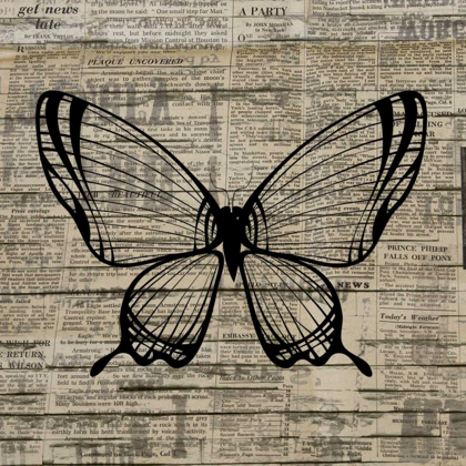 Picture of BUTTERFLY ON PRINT 1