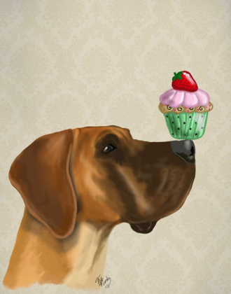 Picture of GREAT DANE AND CUPCAKE