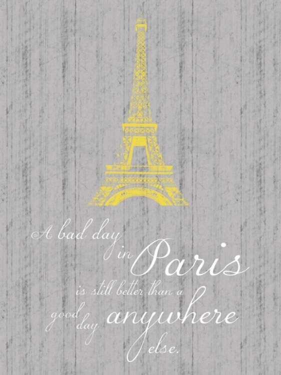 Picture of PARIS QUOTE GRAY