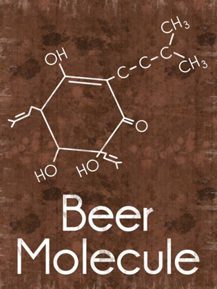 Picture of BEER MOLECULE 2 RECT BROWN