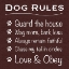 Picture of DOG RULES