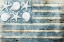 Picture of WATER BLUE AMERICAN FLAG