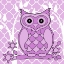 Picture of LILAC PATTERENED OWL