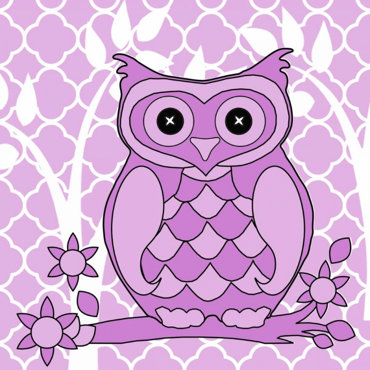 Picture of LILAC PATTERENED OWL