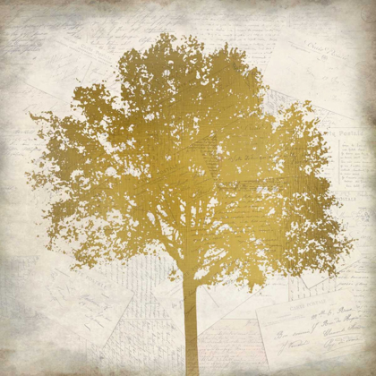 Picture of TREE SILHOUETTE GOLD 3