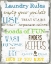 Picture of LAUNDRY RULES
