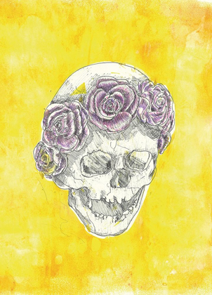 Picture of SKULL WITH ROSE CROWN