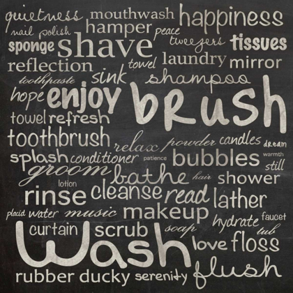Picture of BATHROOM WORDS