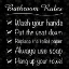 Picture of BATHROOM RULESS