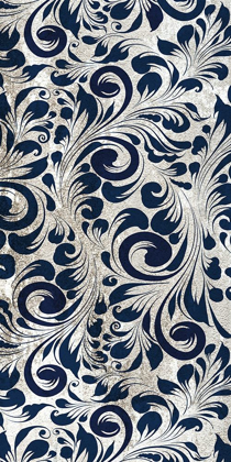 Picture of INDIGO DAMASK PANEL 2