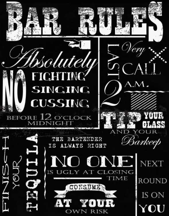 Picture of BAR RULES