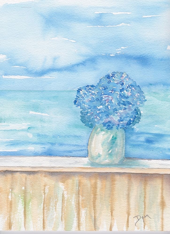 Picture of COASTAL HYDRANGEA OCEAN VIEW