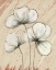 Picture of SKETCHED FLOWERS ON TAN