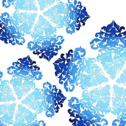Picture of BLUE OMBRE DAMASK 1