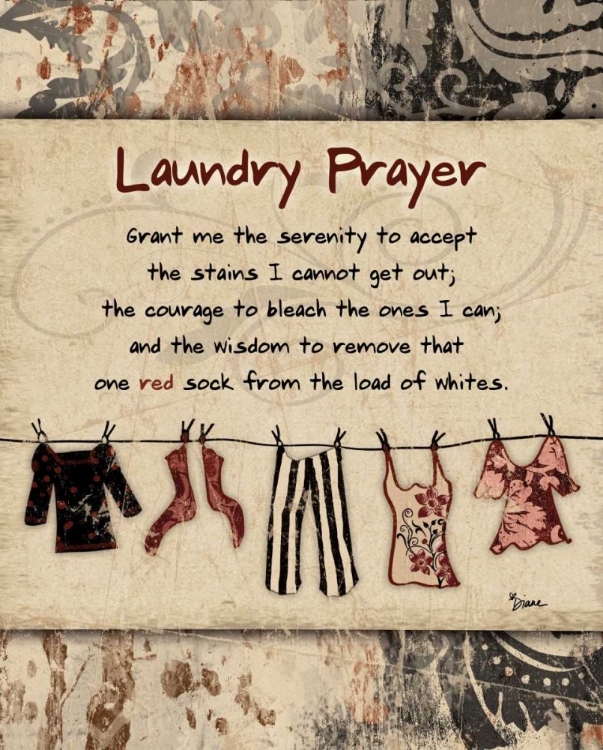 Picture of LAUNDRY PRAYER SOLID