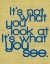 Picture of WHAT YOU SEE
