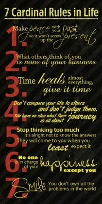 Picture of 7 RULES