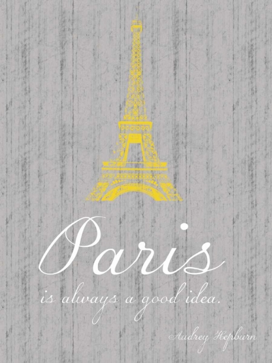 Picture of PARIS QUOTE GRAY 2
