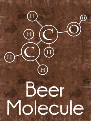 Picture of BEER MOLECULE RECT BROWN