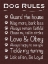 Picture of DOG RULES