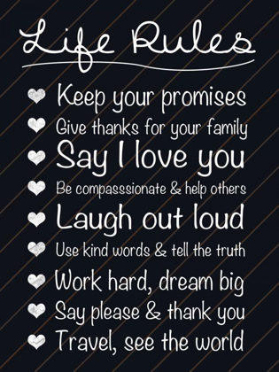 Picture of LIFE RULES