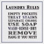 Picture of LAUNDRY RULES SQUARE