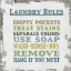 Picture of LAUNDRY RULES