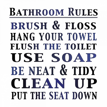 Picture of BATH RULES 2